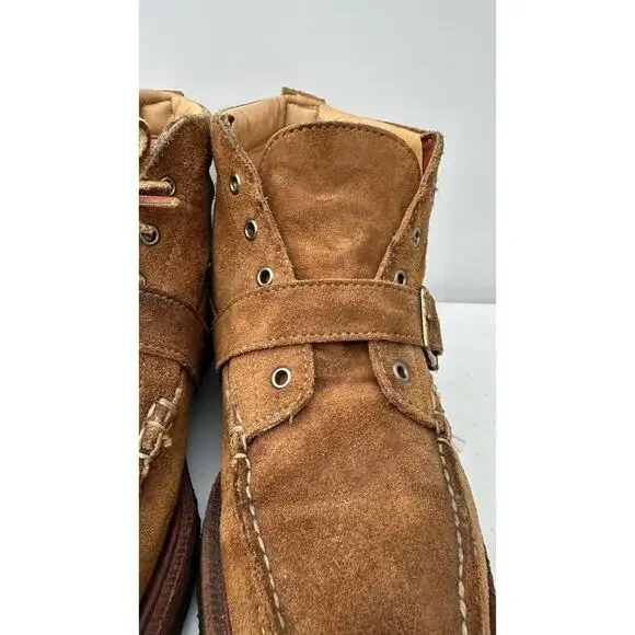 Yuketen Leather boots with strap Men